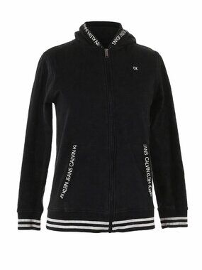 CALVIN KLEIN JEANS BLACK ZIP HOODIE SIZE 14